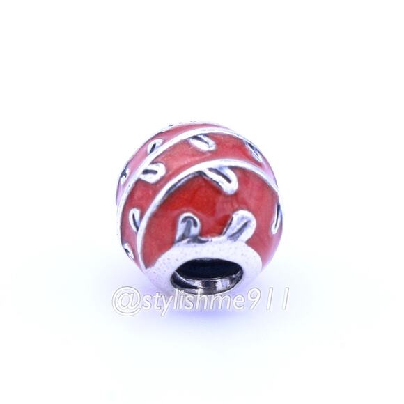 Authentic PANDORA Retired Red Vines Charm - Picture 7 of 10